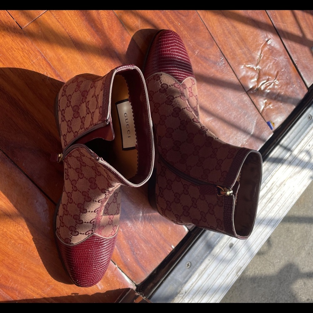 Gucci burgundy boots OG - Picture 2 of 3